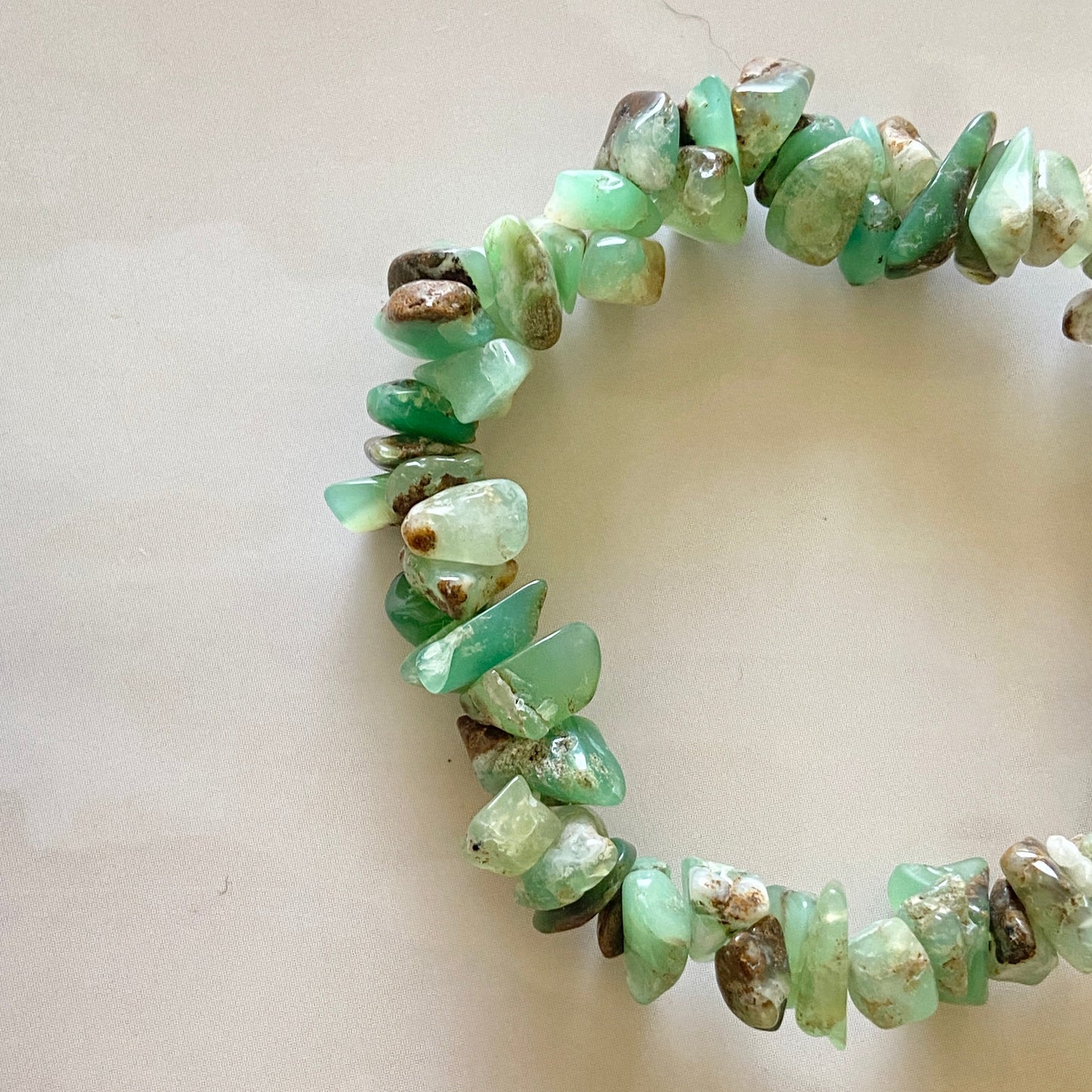 Chrysoprase Chips Bracelet | Fortune & Prosperirty