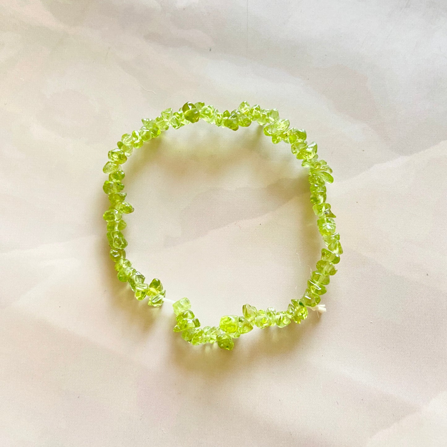 Peridot Chips Bracelet | Help with night Terrors, Illusion & evil eye