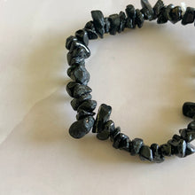 Load image into Gallery viewer, Black Tourmaline Chips Bracelet | Grounding &amp; Protection
