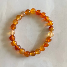 Load image into Gallery viewer, Orange Carnelian Bead Bracelet | Opportunities &amp; Courage
