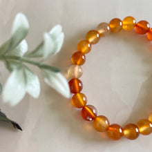 Load image into Gallery viewer, Orange Carnelian Bead Bracelet | Opportunities &amp; Courage
