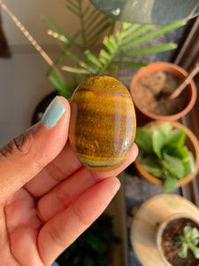 Tigereye worry Stone | Increase courage , Strength , Wealth & Protection against evil & negative