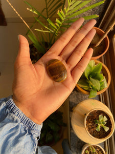 Tigereye worry Stone | Increase courage , Strength , Wealth & Protection against evil & negative