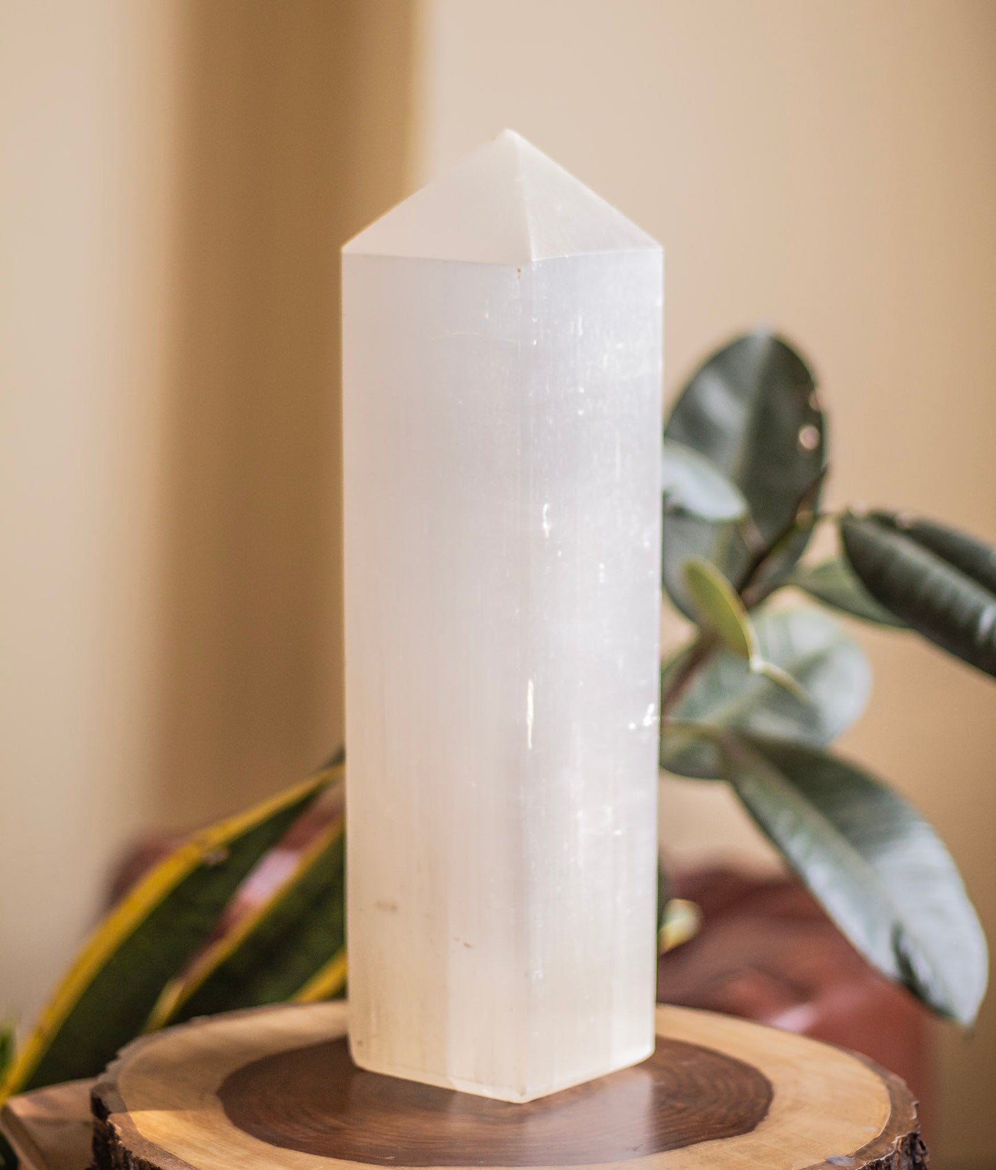 Selenite XXL Tower (Satin Spar Selenite) | Stone for Spiritual work & Cleansing - 3.8 Kg