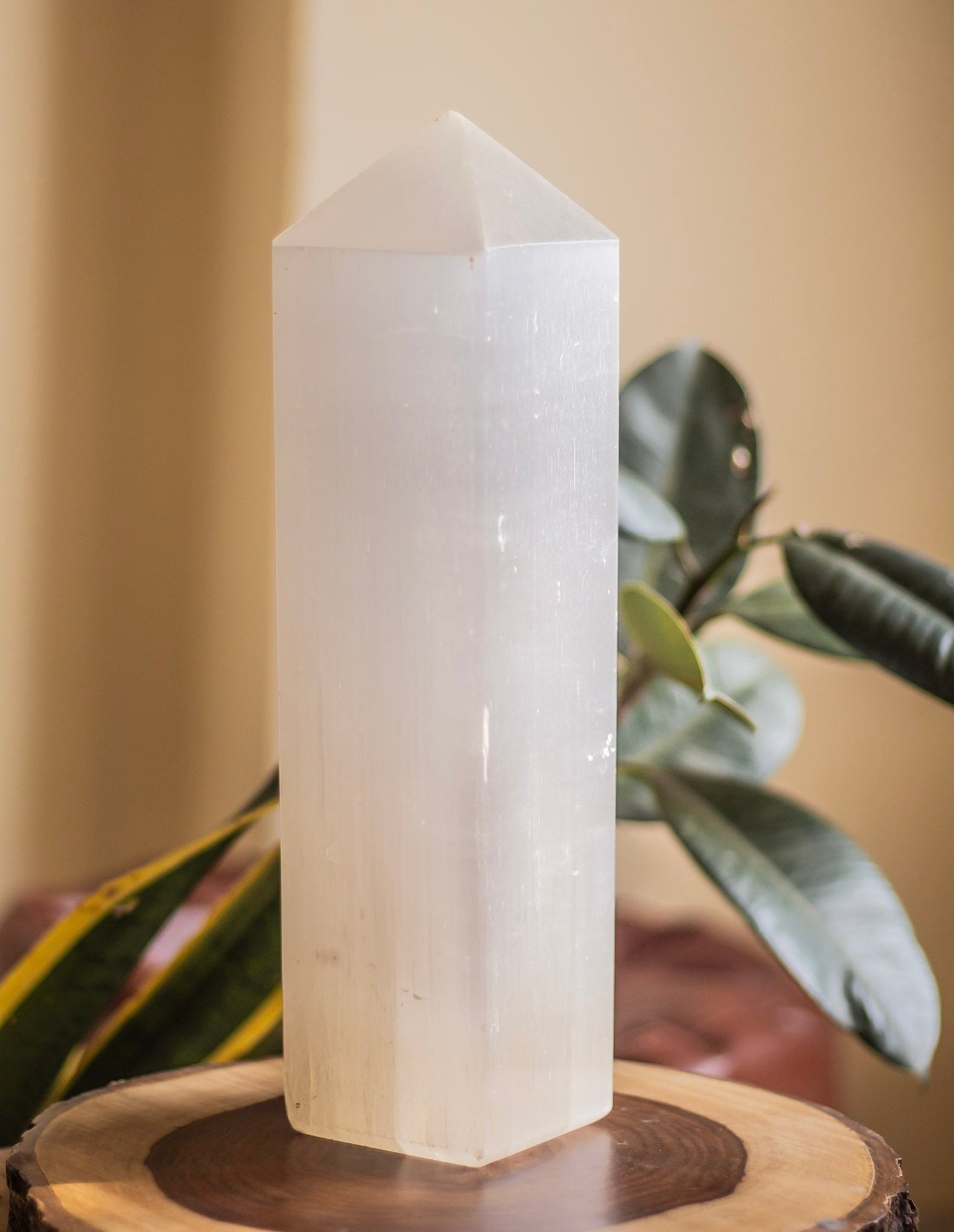 Selenite XXL Tower (Satin Spar Selenite) | Stone for Spiritual work & Cleansing - 3.8 Kg