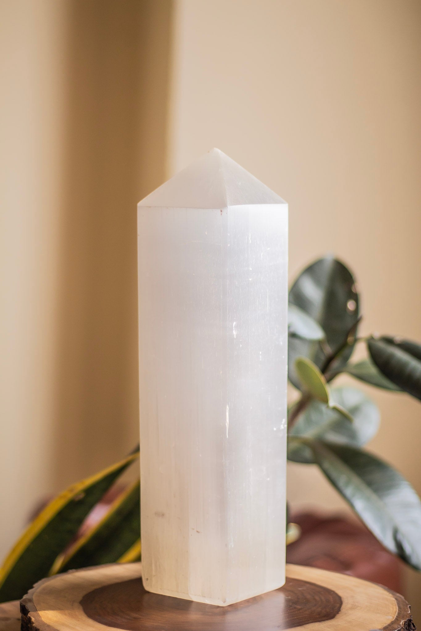 Selenite XXL Tower (Satin Spar Selenite) | Stone for Spiritual work & Cleansing - 3.8 Kg