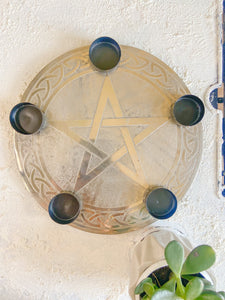 Candle Holder Metal Plate