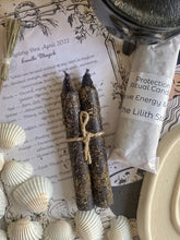 Load image into Gallery viewer, Protection Intention Mini Taper Candle
