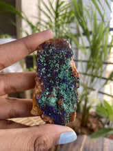 Load image into Gallery viewer, Malachite Raw Cluster + Azurite - 63 Gm
