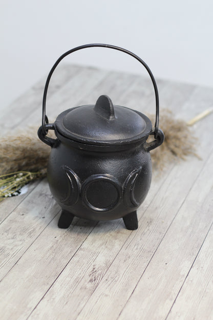 Triple Moon Cast Iron Cauldron