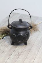 Load image into Gallery viewer, Triple Moon Cast Iron Cauldron

