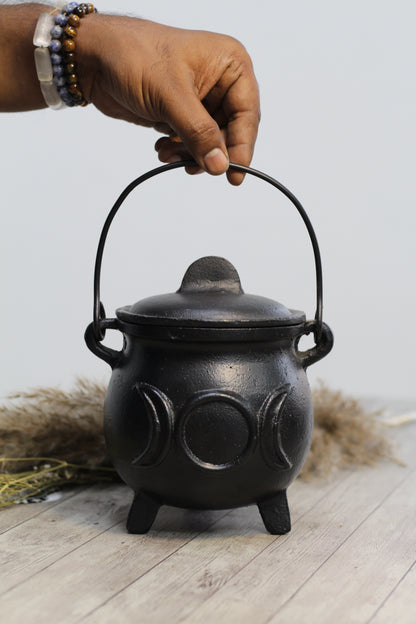 Triple Moon Cast Iron Cauldron