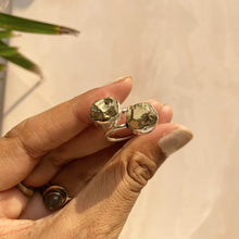 Load image into Gallery viewer, Pyrite Chunk Adjustable Ring

