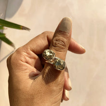 Load image into Gallery viewer, Pyrite Chunk Adjustable Ring
