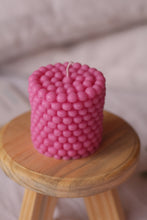 Load image into Gallery viewer, Pearl Irregular Pillar Candle - Pink
