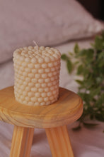 Load image into Gallery viewer, Pearl Irregular Pillar Candle - White
