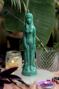 Green Female Figurine Candle | Voodoo Candle