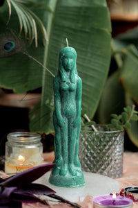 Green Female Figurine Candle | Voodoo Candle