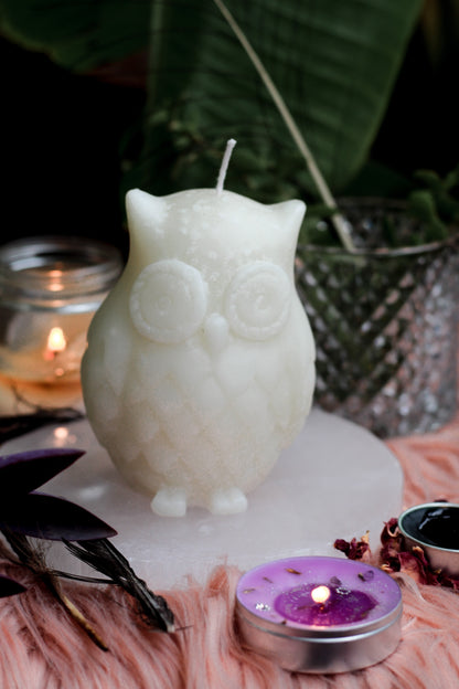 Owl White Candle | Voodoo Candle