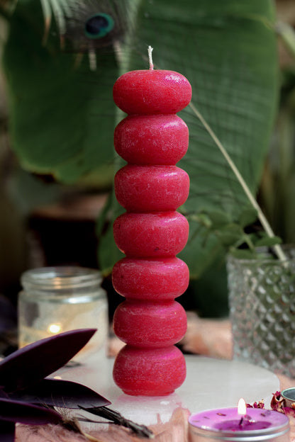 Red Knob Candle