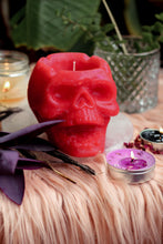 Load image into Gallery viewer, Red Skull Candle
