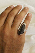 Load image into Gallery viewer, Tektite Silver Ring
