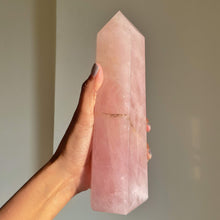Load image into Gallery viewer, Rose Quartz Large Size Tower - 1660 Gm
