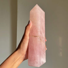 Load image into Gallery viewer, Rose Quartz Large Size Tower - 1660 Gm
