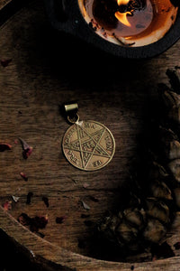 Pentagram Brass Pendant
