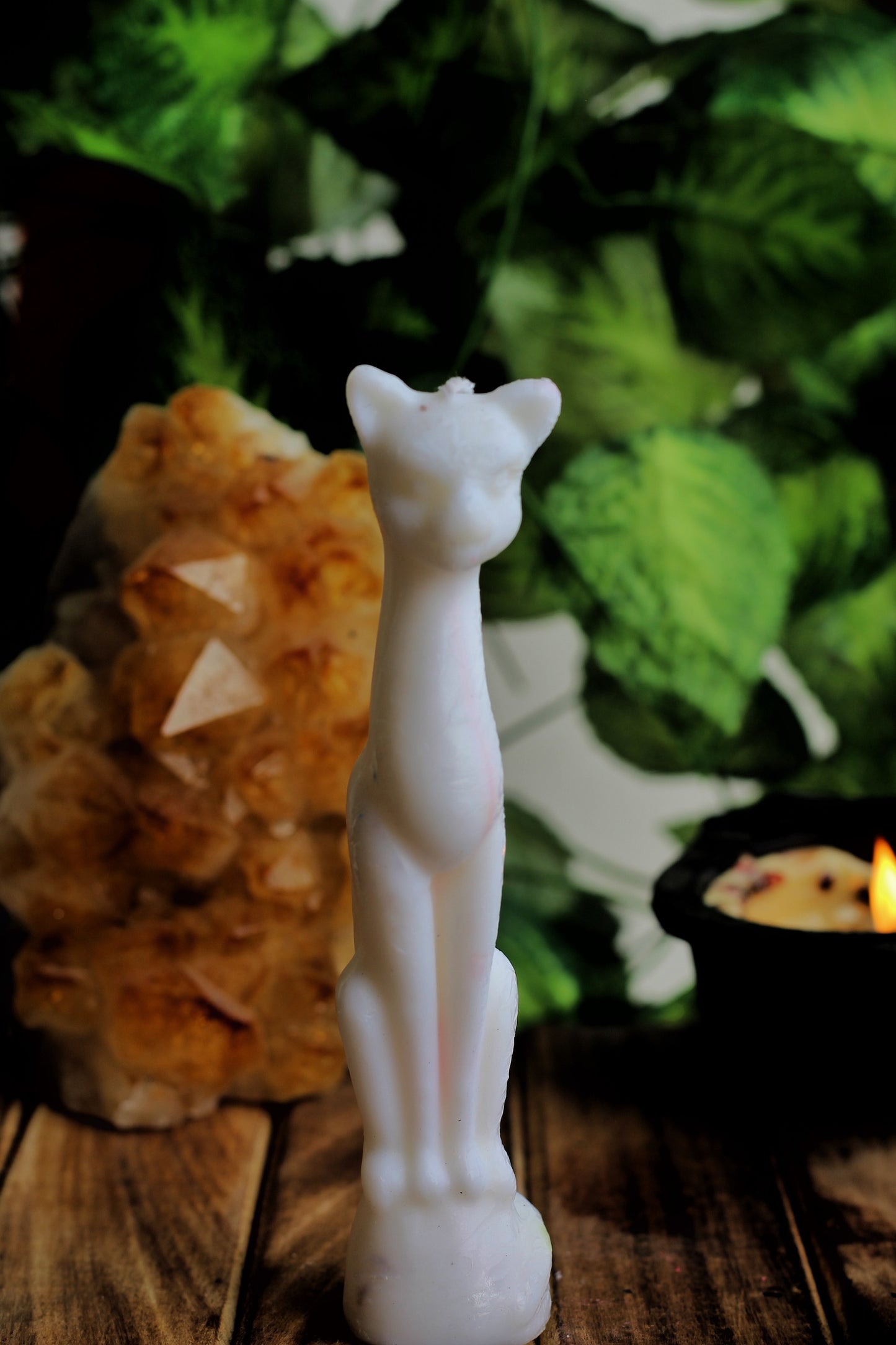 Cat Figure Spell Candle