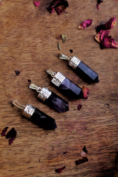 Amethyst Pencil Pendant - 1 Piece