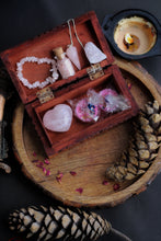 Load image into Gallery viewer, Rose Quarts | A Love and Self Love Wooden Box
