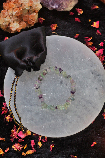 Fluorite Chips Bracelet