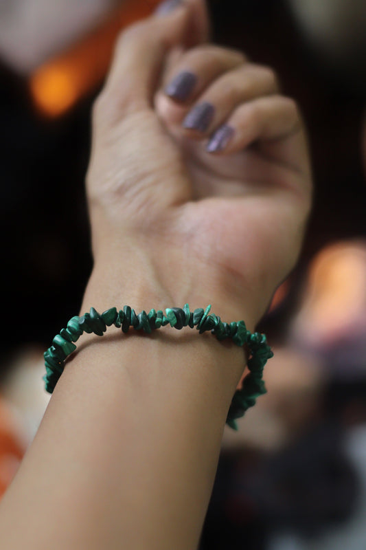 Malachite Chips Bracelet