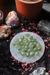 Green Aventurine Tumble Stone -  Pack of 3 Small Stones
