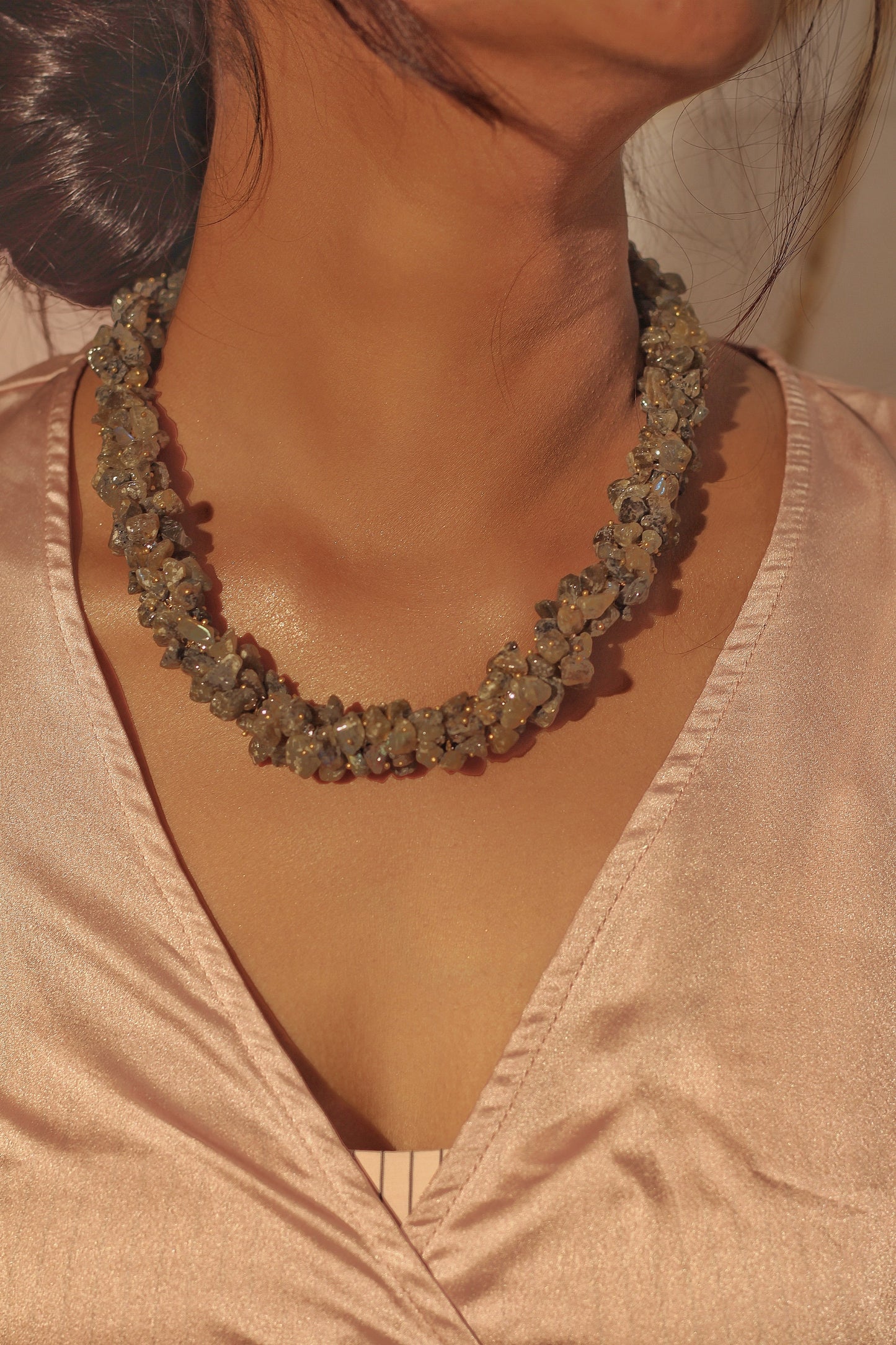 Labrodorite Chips Necklace | Crystal Jewellery | Crystal