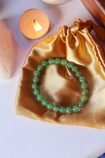 Green Aventurine Bracelet | Stone of Abundance & Prosperity - 1 Piece