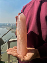 Load image into Gallery viewer, Rose Quartz XL Size Tower - 1080 Gm
