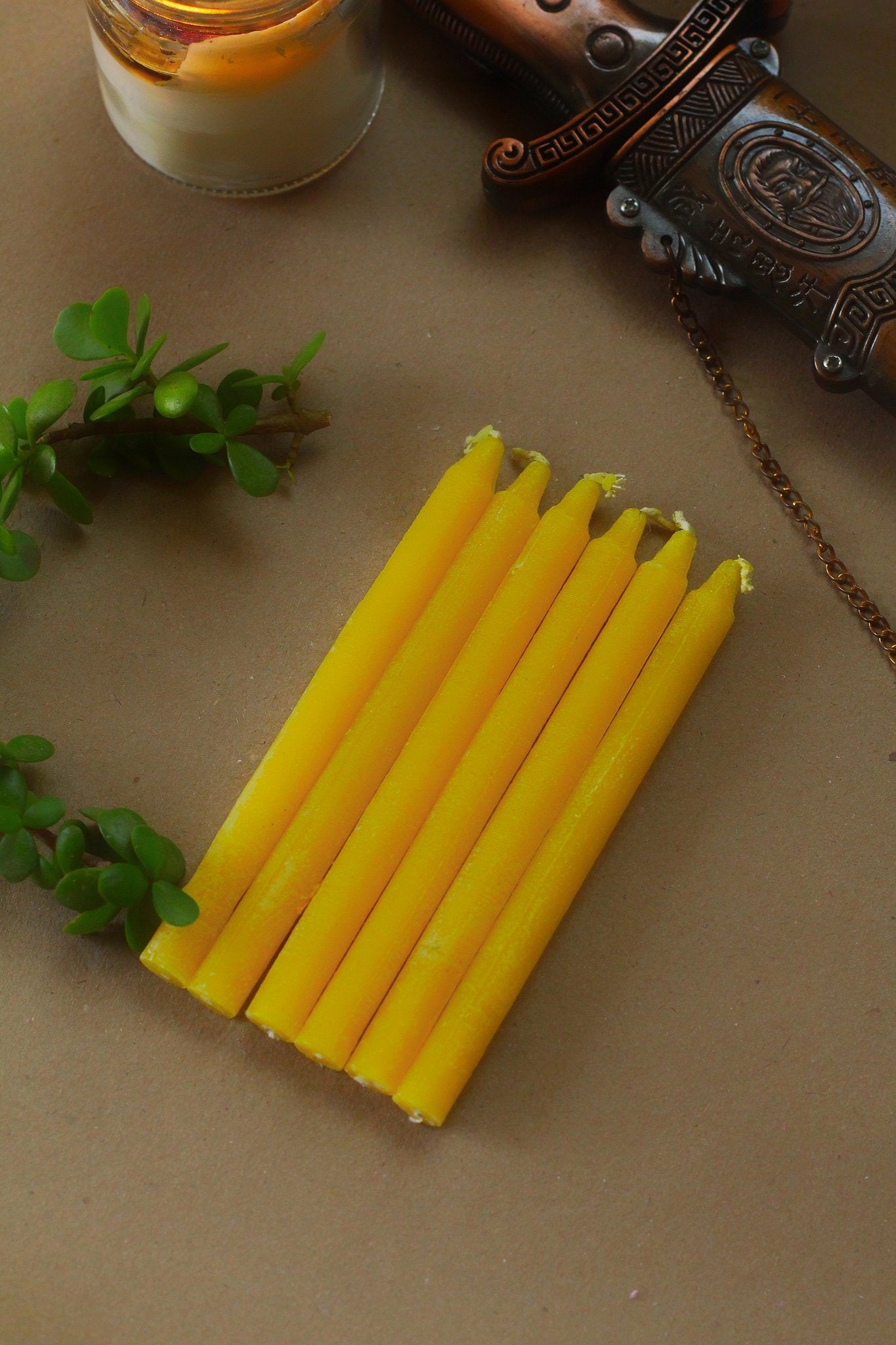 Yellow Candle | Spell Work - Set of 25 | 50 | 100 | 200