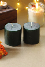 Load image into Gallery viewer, Lilith Small Green Pillar Candle - 2 Inch Pack of 2
