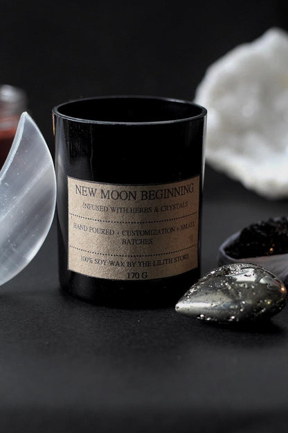 New Moon Beginning - The Ultimate Smudge Soy Candle - 170 g