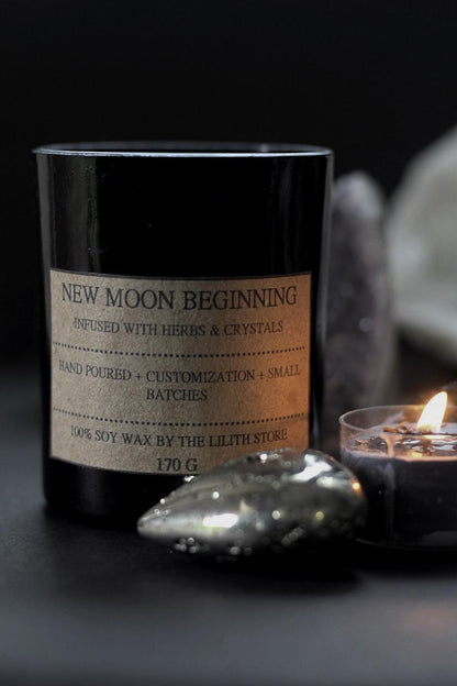 New Moon Beginning - The Ultimate Smudge Soy Candle - 170 g