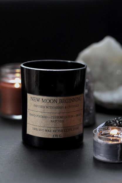 New Moon Beginning - The Ultimate Smudge Soy Candle - 170 g