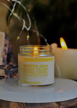 Load image into Gallery viewer, Solar Plexus Chakra Scented Candle with Crystal Tumble - Soy Wax - 100 g
