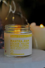 Load image into Gallery viewer, Solar Plexus Chakra Scented Candle with Crystal Tumble - Soy Wax - 100 g
