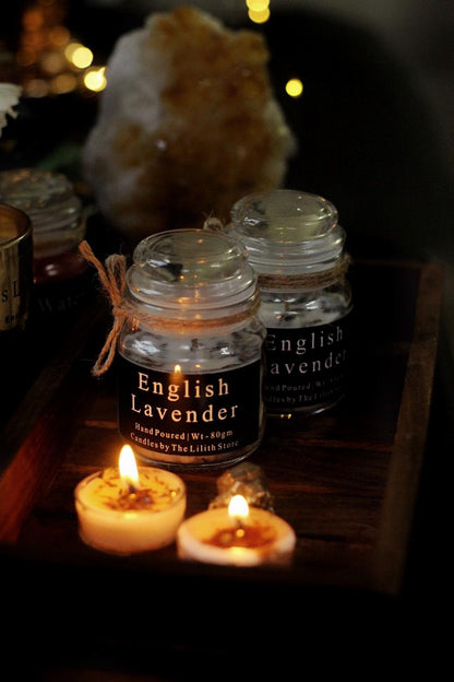 English Lavender Scented Candle - 80 Gm