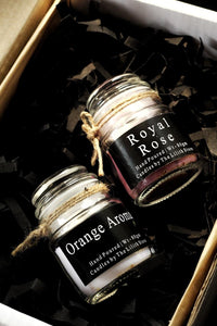 Orange Aroma & Royal Rose Scented Candle - 80 Gm