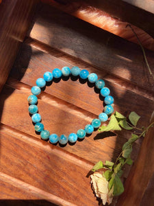 Blue Apatite Bracelet | Stone of Motivation  - 1
