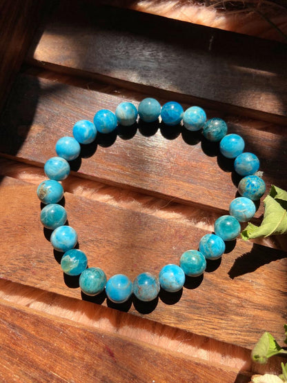 Blue Apatite Bracelet | Stone of Motivation  - 1