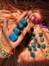 Load image into Gallery viewer, Blue Apatite Tumble Stone | Stone of Motivation - 1 Tumble
